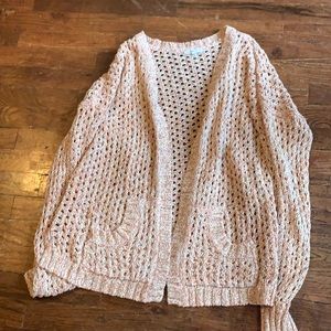 Maurices pink/orange cardigan SZ XL.